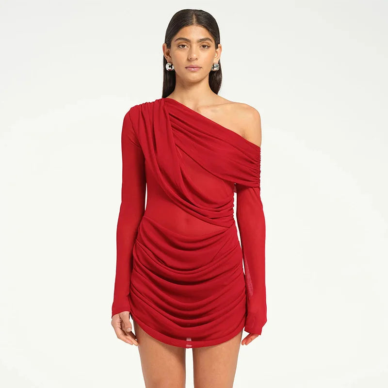 Draped Desire Asymmetric Mini